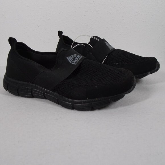 RBX Howie Slip On Sneaker Men's Size 9W Black Training Shoes Athletic Active NEW - Picture 2 of 13